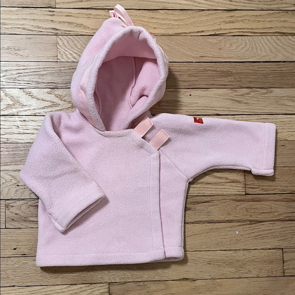 Widgeon Pink Baby Hooded Jacket, 6M